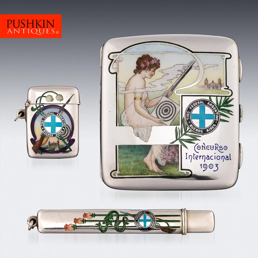 Rare vintage 20century pure silver